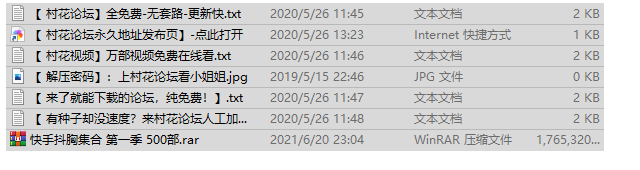 有水（百度云）快手抖胸集合 第一季 500部 1.68G （永久随机补）