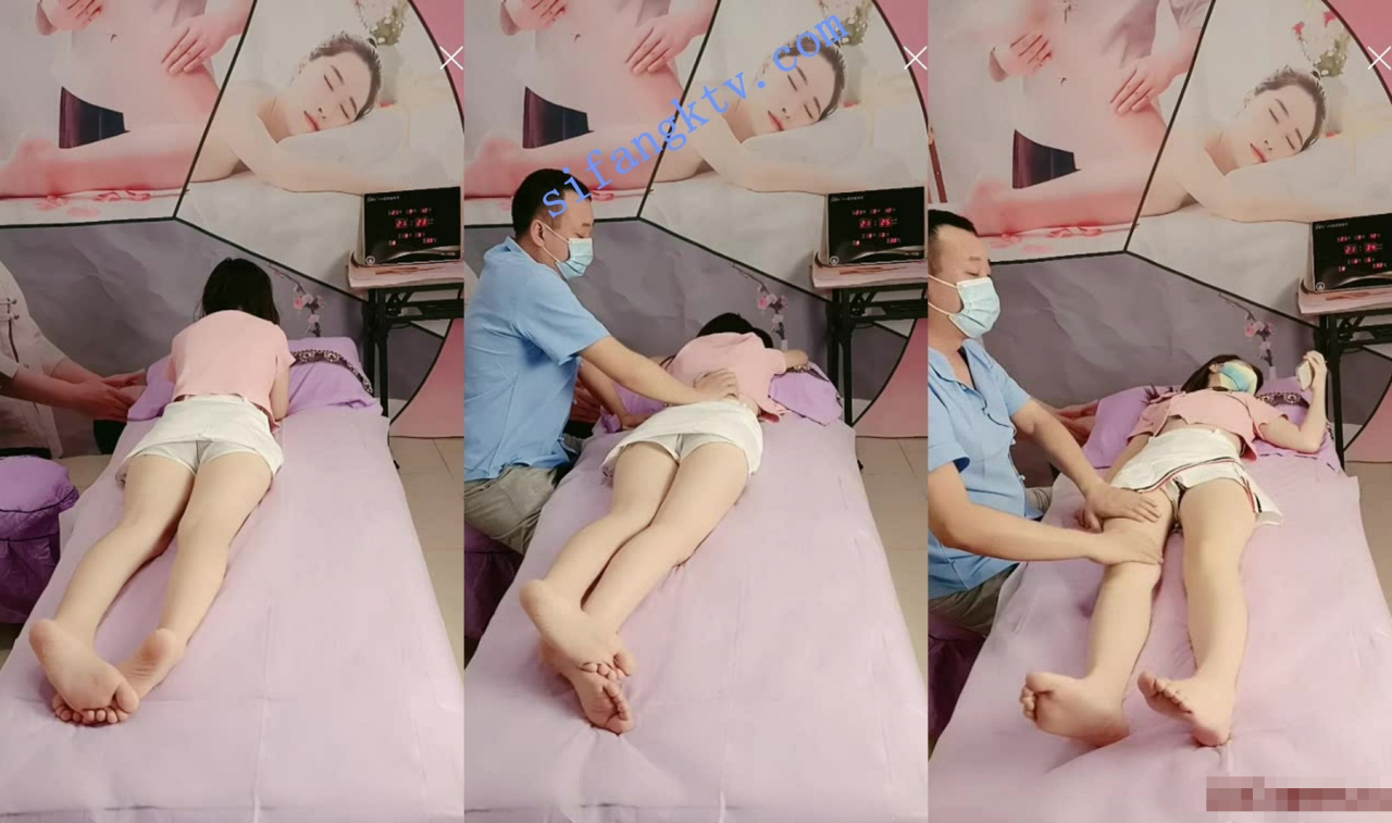 【养生私密会所】极品少女第一次做私密按摩SPA 技师硬上弓【1.39g】