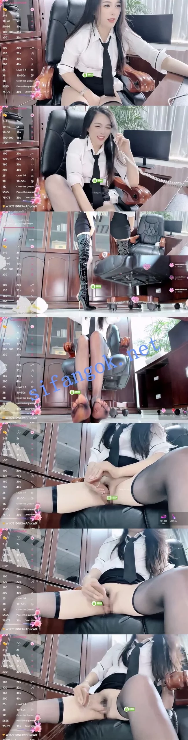 √~办公室黑丝女郎~【开心】狂插喷水~有点放肆了！4