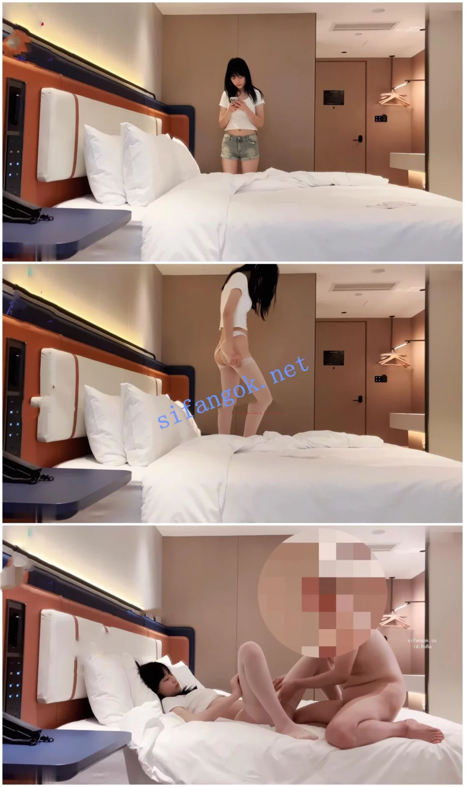 紫色蕾丝-今天约了个18岁的妹子，身材好，屁股翘，下面…