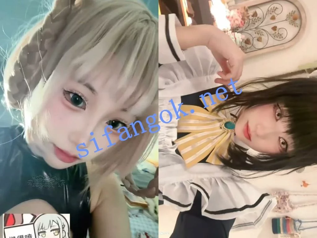 【抖音】反差coser萌妹博主【栗栗子】付费私拍 揉奶紫薇